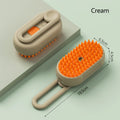 Massager brush - Escova recarregável, à vapor para pentear e massagear os pelos do seu PET, 3 em 1, Spray elétrico auto limpante